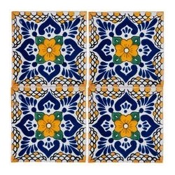 Flor Amarilla - 10x10cm Fliese