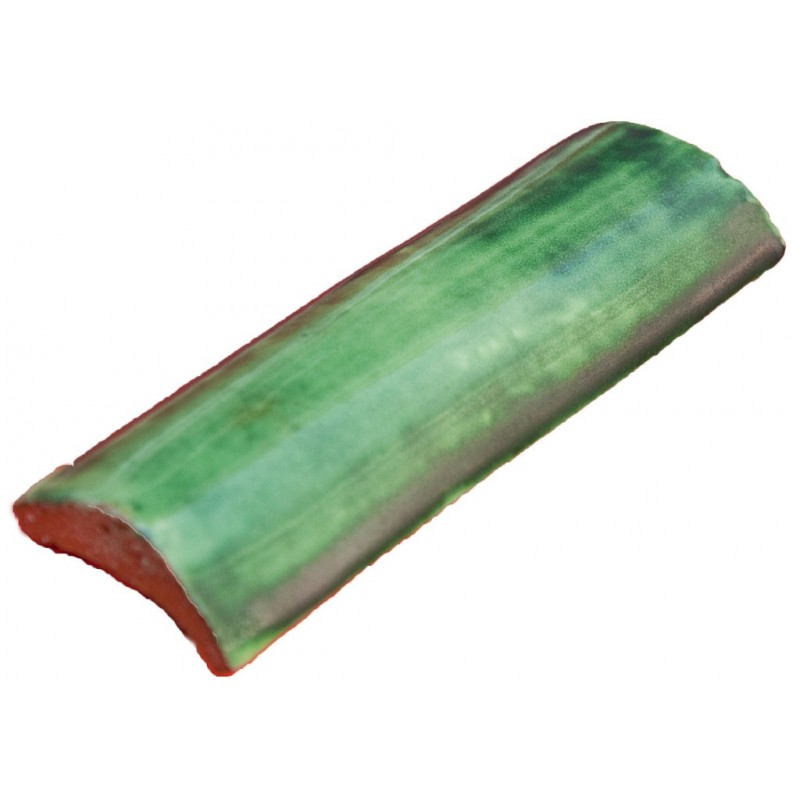 Fliesenleiste Rund Verde Deslavado