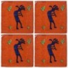 Kokopelli Arizona f/Terracotta - 10x10cm Fliese