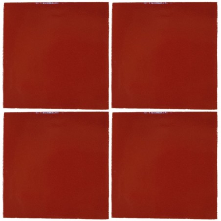 Rojo Cardenal - 10x10cm Fliese