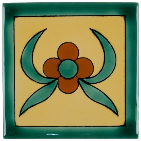 Flor Cangrejo 11x11 cm Fliese