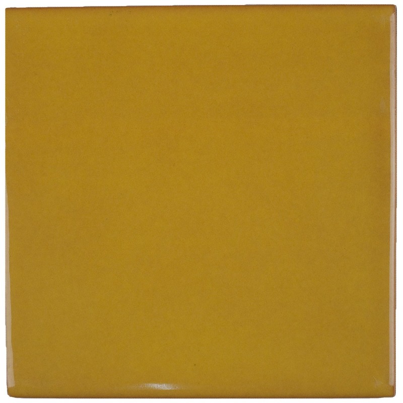 Senf Gewascht 11x11 cm Fliese