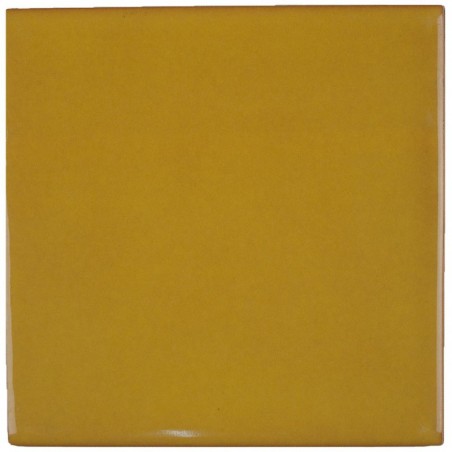 Senf Gewascht 11x11 cm Fliese