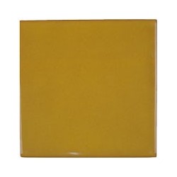 Senf Gewascht 11x11 cm Fliese