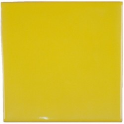 Gelb Glanzend 11x11 cm Fliese