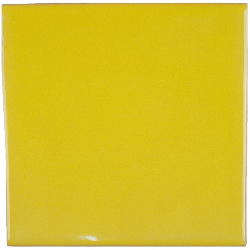 Gelb Glanzend 11x11 cm Fliese