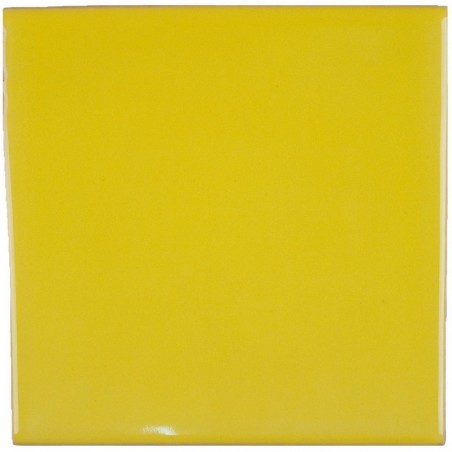 Gelb Glanzend 11x11 cm Fliese