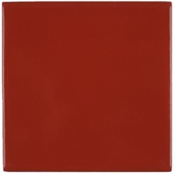 Dunkelrot 11x11 cm Fliese