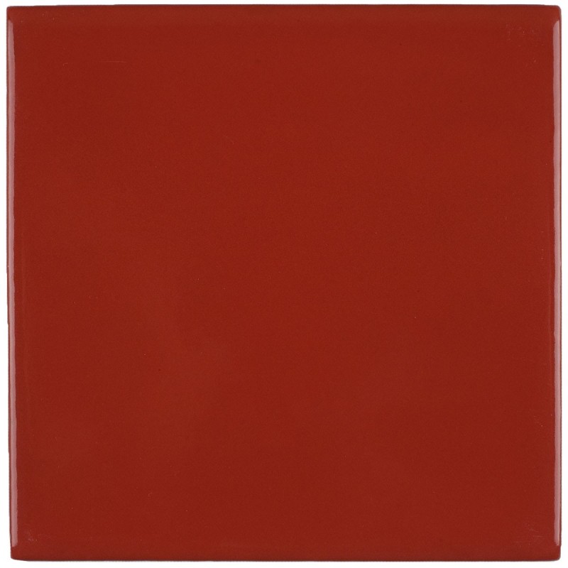 Dunkelrot 11x11 cm Fliese