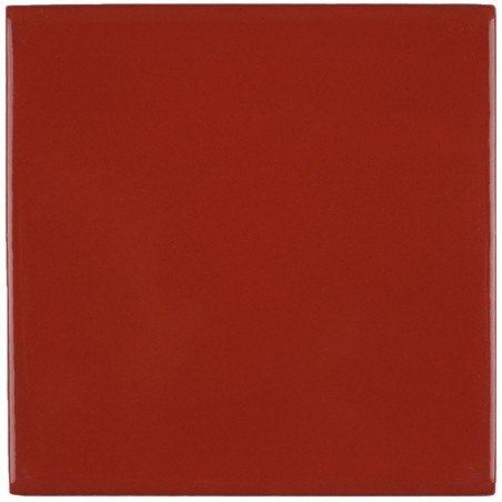 Dunkelrot 11x11 cm Fliese