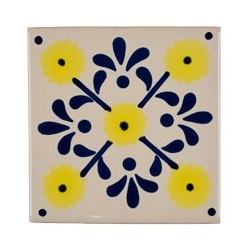 Damasco Az c/Am 11x11 cm Fliese