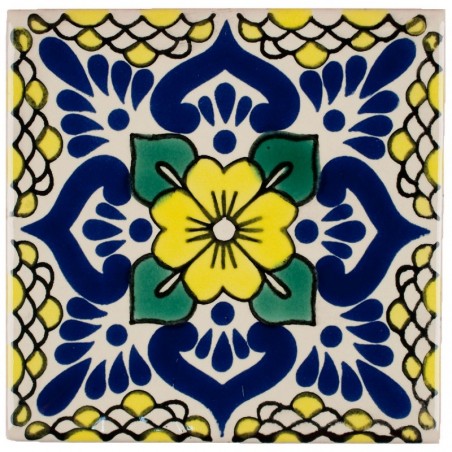Flor Amarilla 11x11 cm Fliese