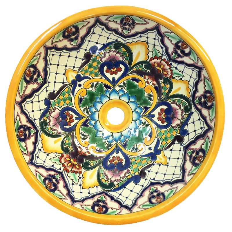 Oaxaca 103 AGUA GRANDE Aufsatzwaschbecken - Ø 44 cm