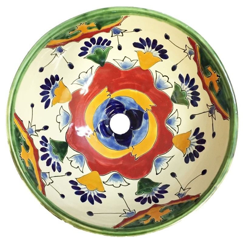 Calexico 84 AGUA MEDIO Aufsatzwaschbecken - Ø 39 cm