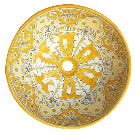 Alcatraz Amarillo 152 AGUA MEDIO Aufsatzwaschbecken - Ø 39 cm