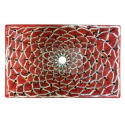 Pavo Terracotta 63 CUADRADO Aufsatzwaschbecken - 54 x 36 cm