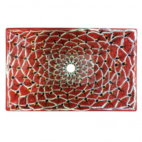 Pavo Terracotta 63 CUADRADO Aufsatzwaschbecken - 54 x 36 cm