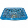 Pavo Turquesa 63 CUADRADO Einbauwaschbecken - 45 x 36