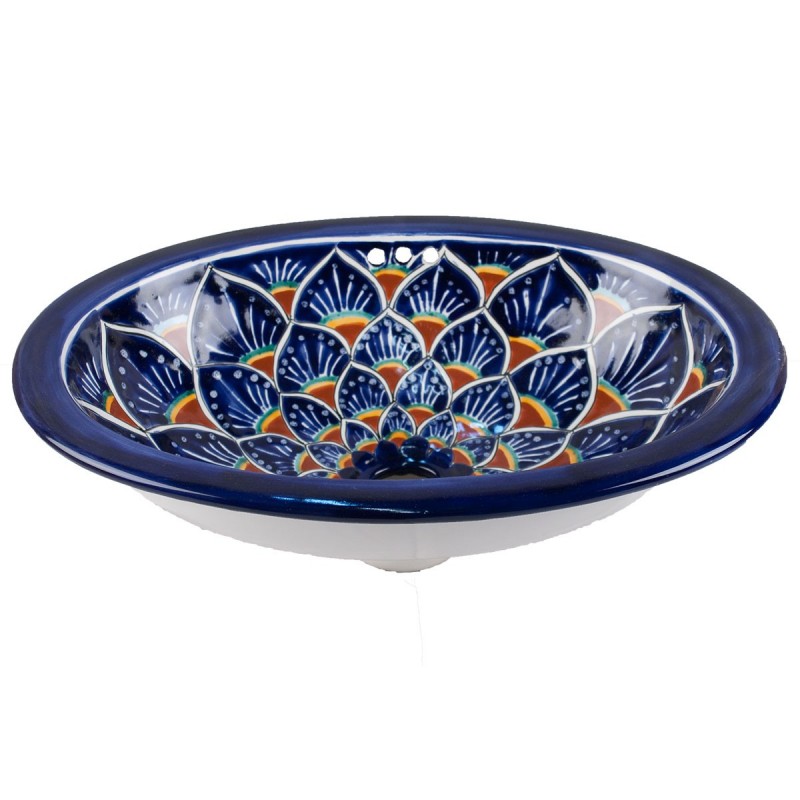 Pavo Azul 62 OVAL CHICO Einbauwaschbecken - 41