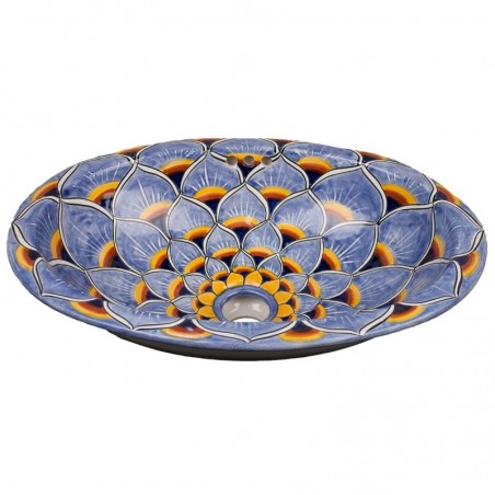 Pavo Azul Medio 125 OVAL CHICO Einbauwaschbecken - 41
