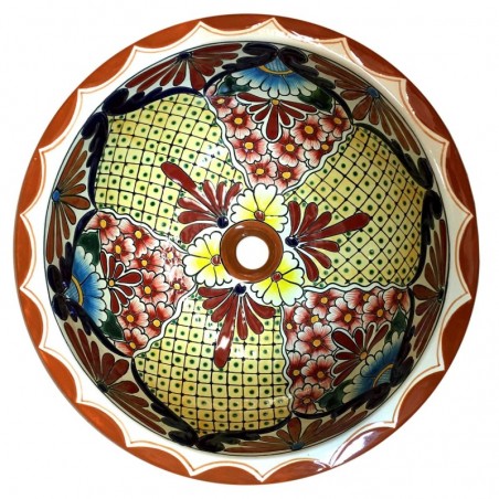 Zipolite 20 REDONDO Einbauwaschbecken - Ø 43 cm