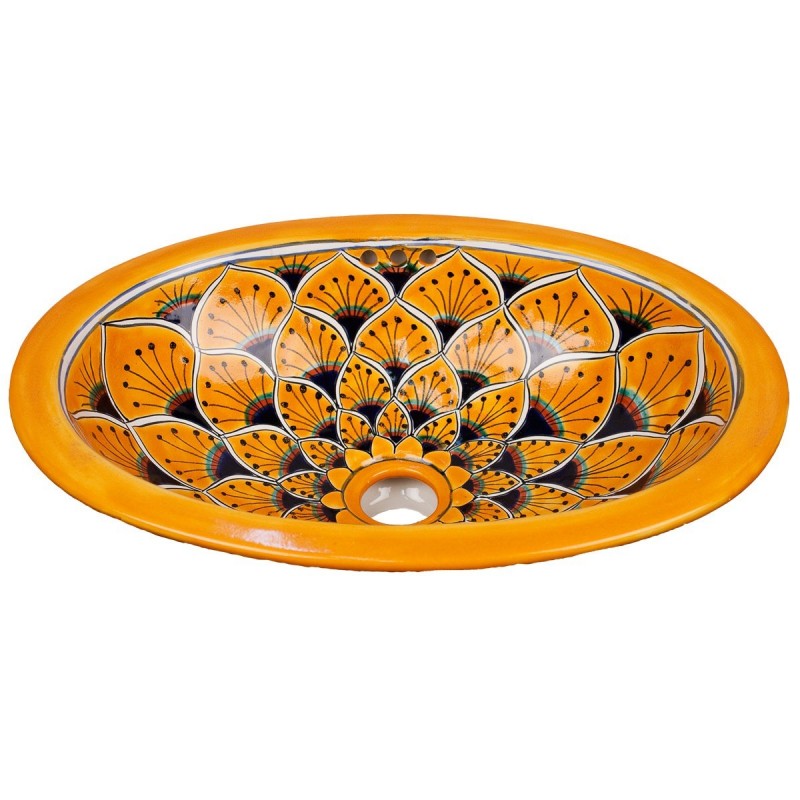 Pavo Amarillo 152 OVAL CHICO Einbauwaschbecken - 41