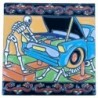 Automechaniker Paar Skelett 15x15 cm Relief Fliese