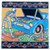 Automechaniker Paar Skelett 15x15 cm Relief Fliese