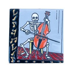 Chello Skelett 15x15 cm Relief Fliese