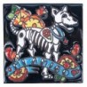 Mi Amigo Hund Skelett 11x11 cm Relief Fliese