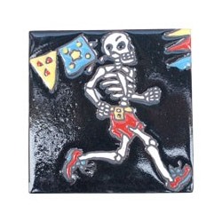 Jogger Skelett 11x11 cm Relief Fliese