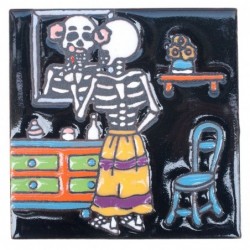 Make-up Skelett 11x11 cm Relief Fliese