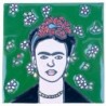 Frida mit Blumen 11x11 cm Relief Fliese