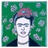 Frida mit Blumen 11x11 cm Relief Fliese