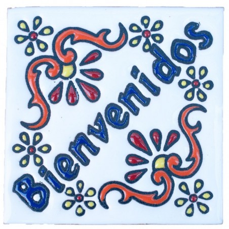 Bienvenidos 11x11 cm Relief Fliese