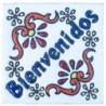 Bienvenidos 11x11 cm Relief Fliese
