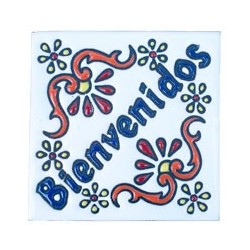 Bienvenidos 11x11 cm Relief Fliese