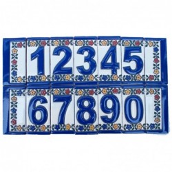 Zahlen 5x10 cm Relief Fliese