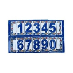 Zahlen 5x10 cm Relief Fliese