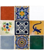 Handbemalte Fliese 10x10 cm aus Mexiko (Talavera)